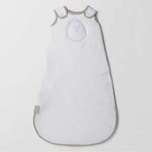 Nested Bean White Sleep Sack with Stars 0-6 months